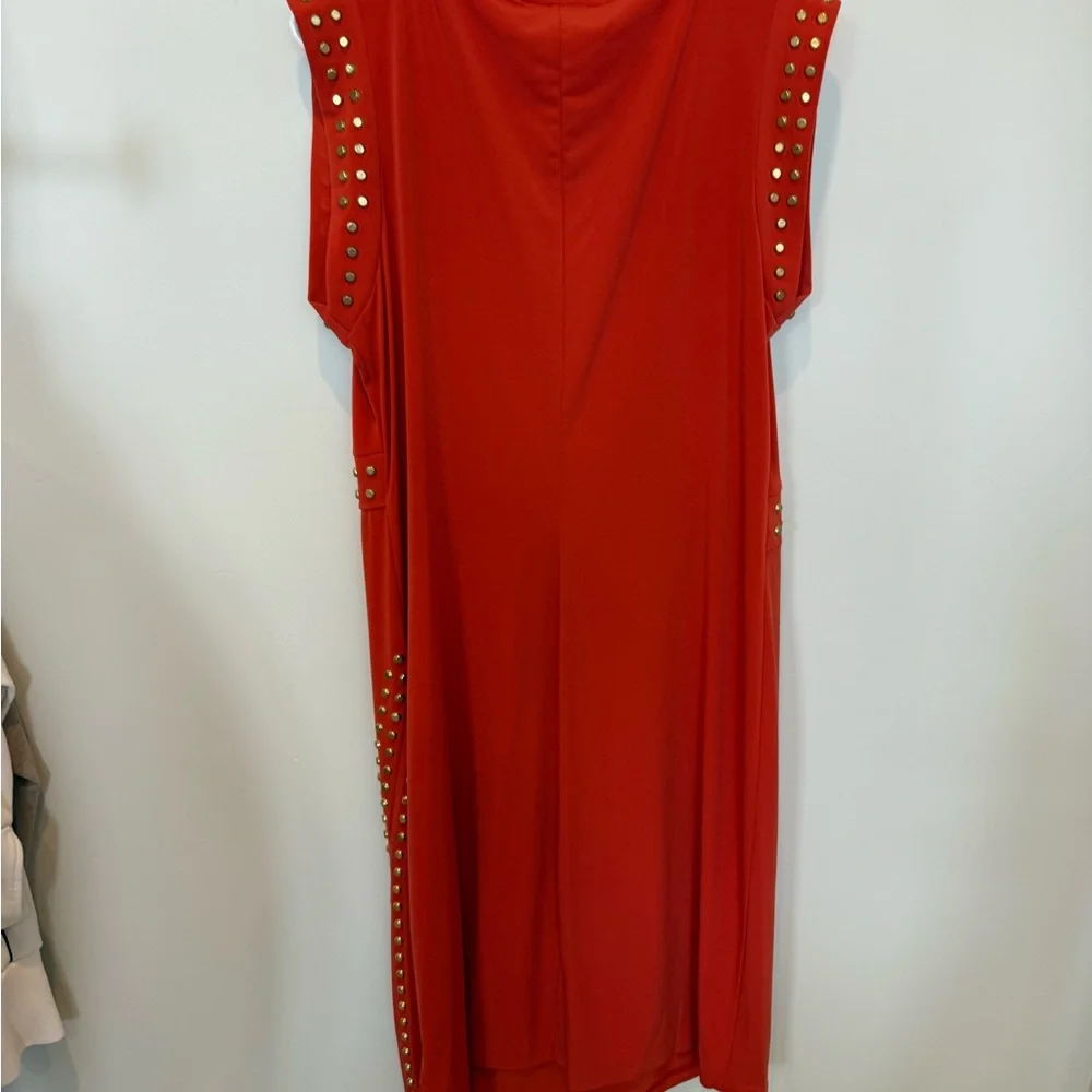 💋NWOT💋Elegant Rust Orange Michael Kors  Dress 066‎